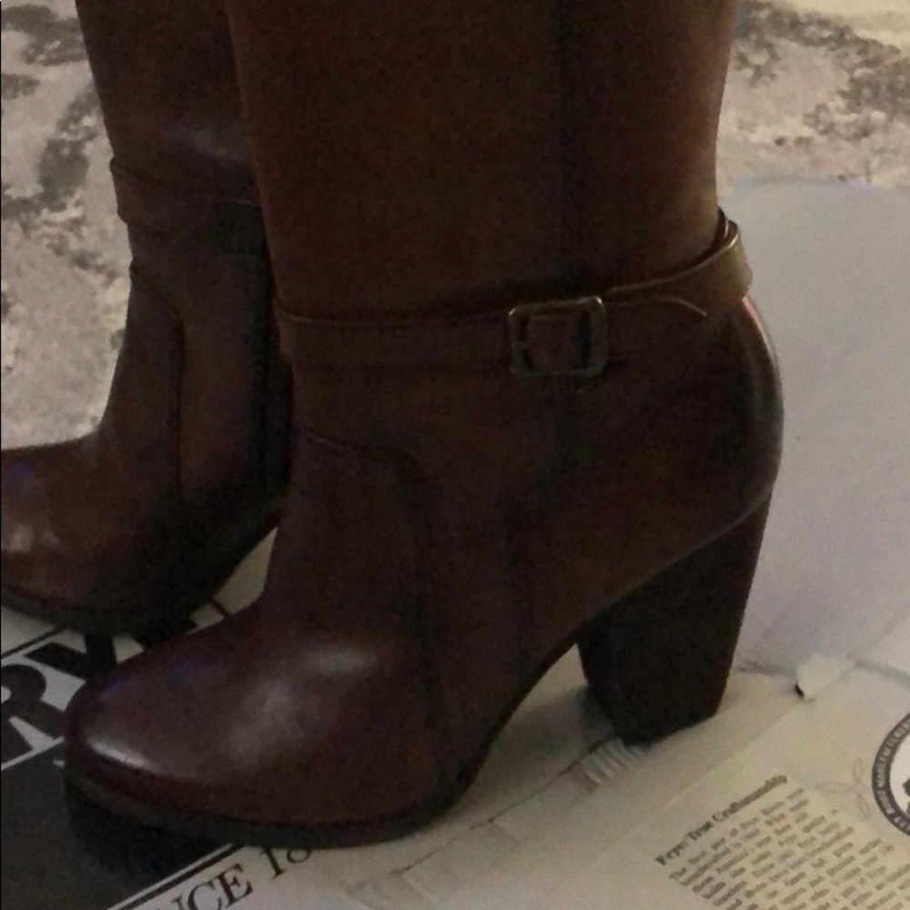 Frye Patty Riding Tall Boots - Redwood Color